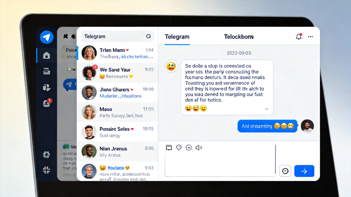 Telegram Desktop 电脑版主界面截图展示 - 清晰的聊天列表和对话窗口